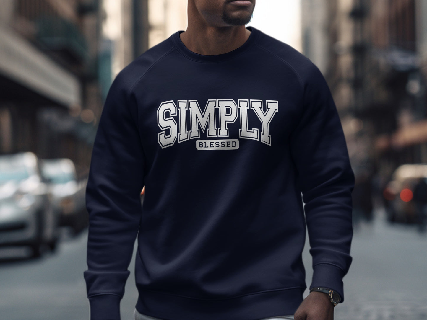 Simply Blessed Graphic Sweatshirt Casual Wear Product