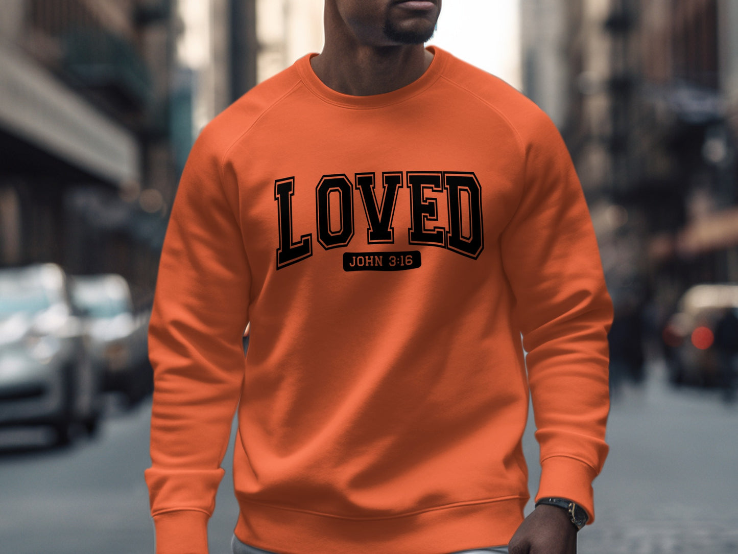 Loved John 3:16 Print Sweatshirt trending fashion