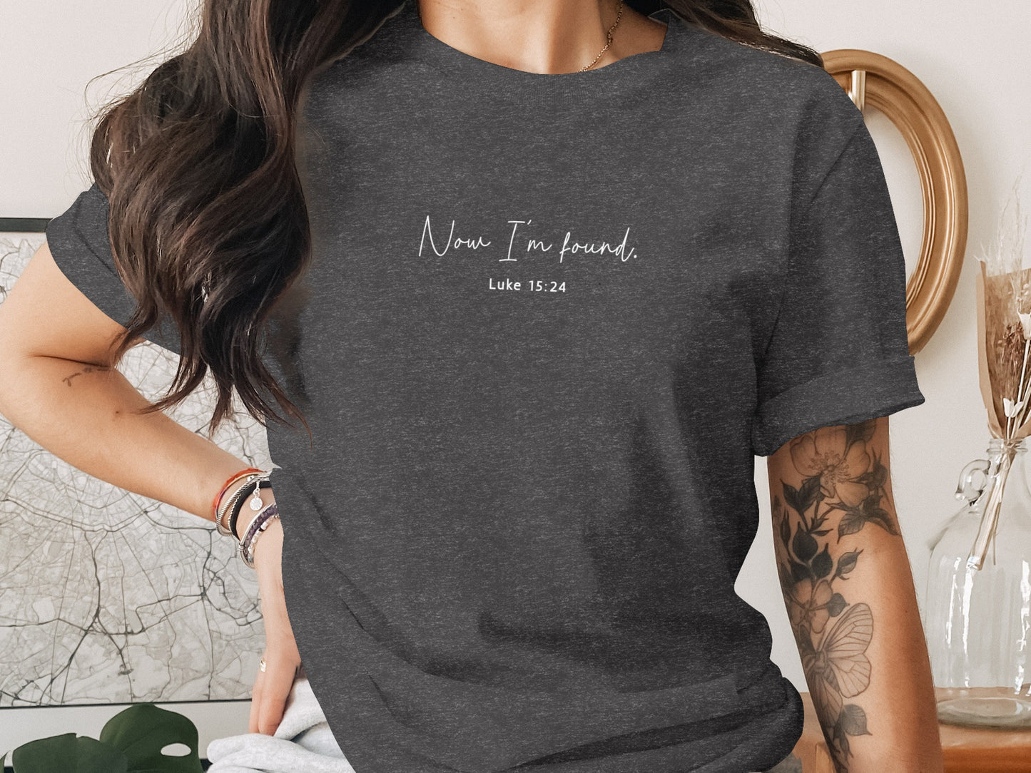 Now I'm Found Luke 15 24 Design Graphic T shirt product