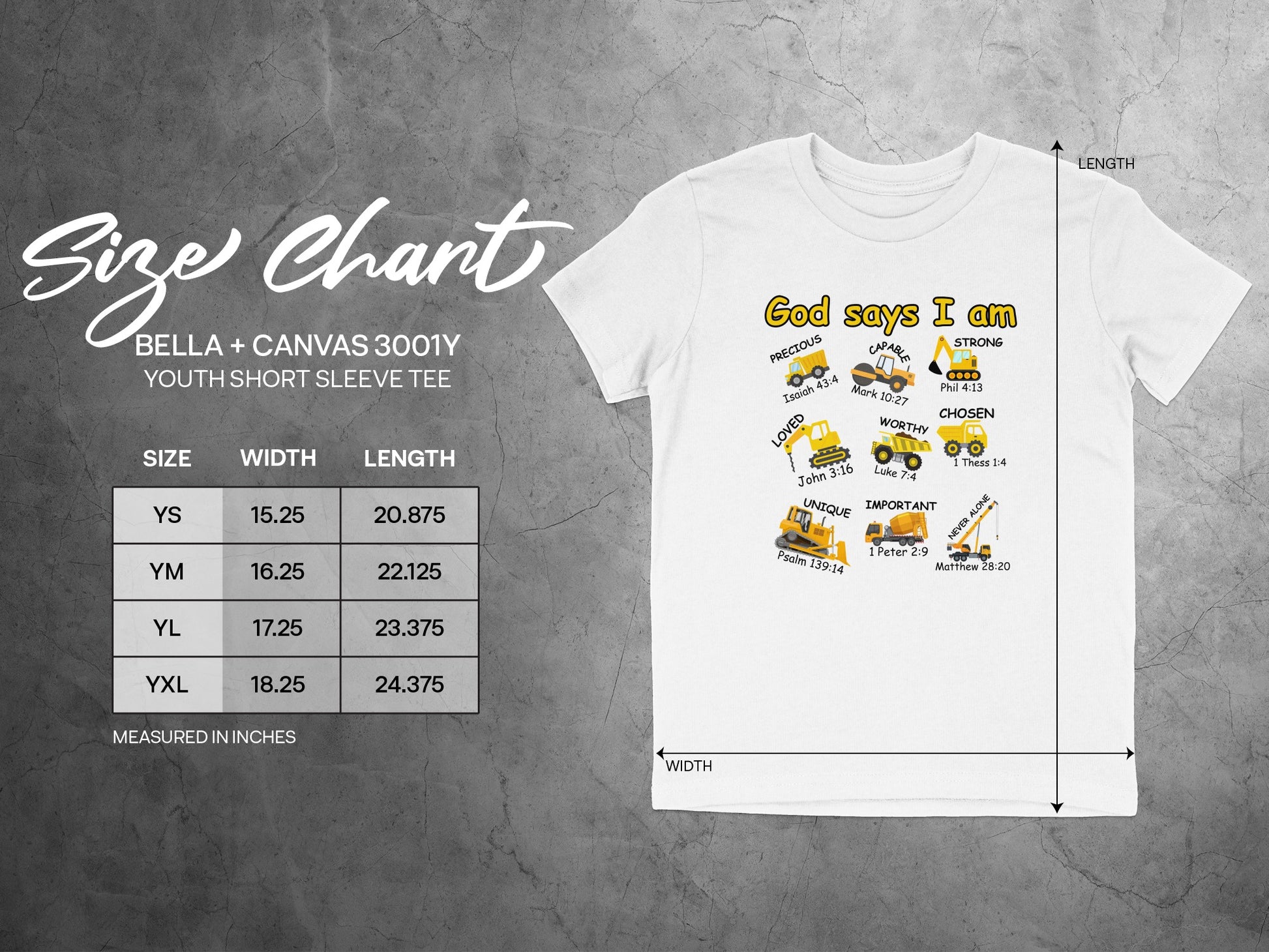 God Says I Am Youth Short Sleeve Tee