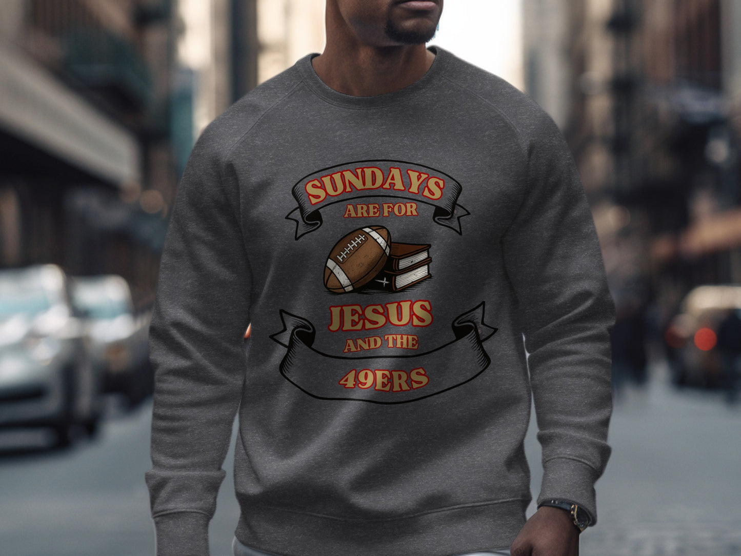 Sundays Are for Jesus and the 49ers Sweatshirt product type