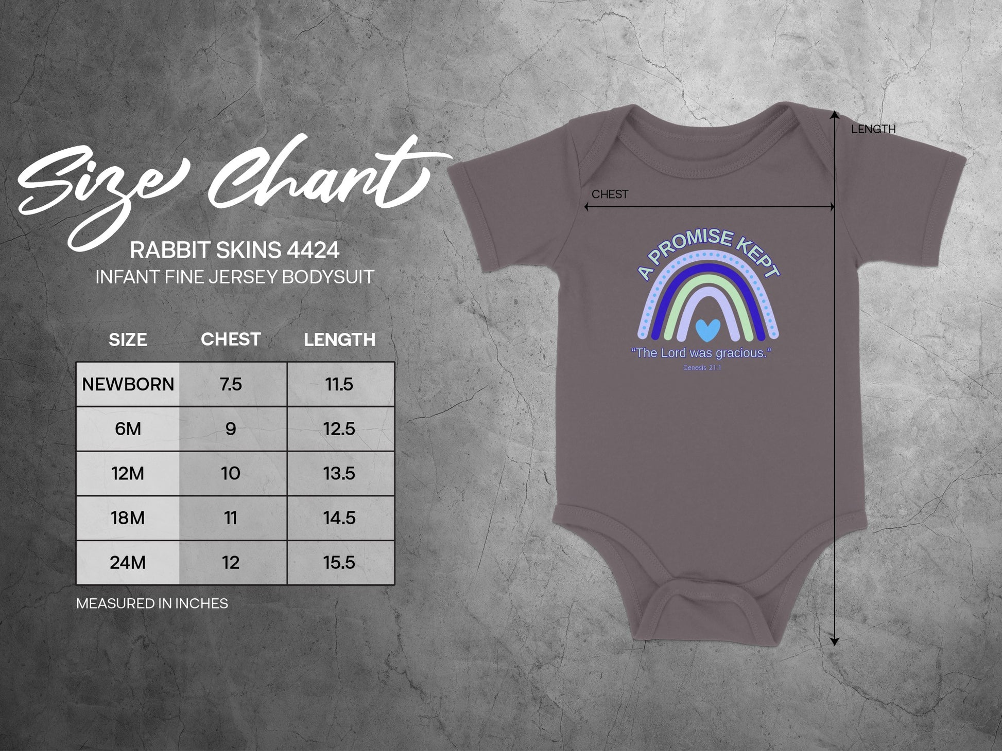 A Promise Kept The Lord Was Gracious Infant Bodysuit