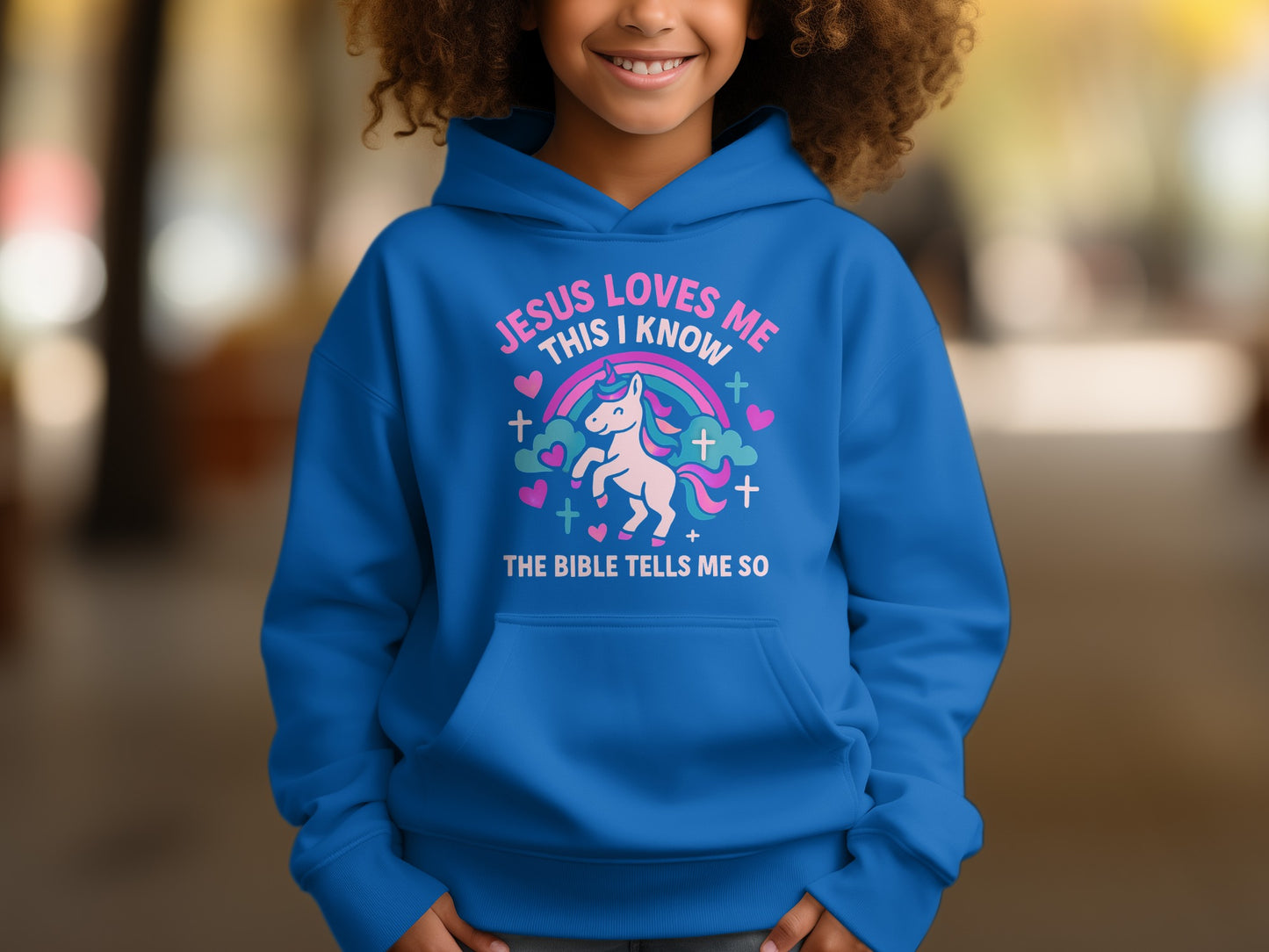 Jesus Loves Me This I Know Unicorn Hoodie