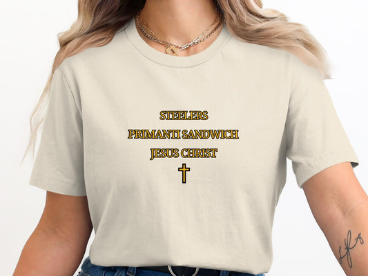Steelers Primanti Sandwich Jesus Christ Shirt product